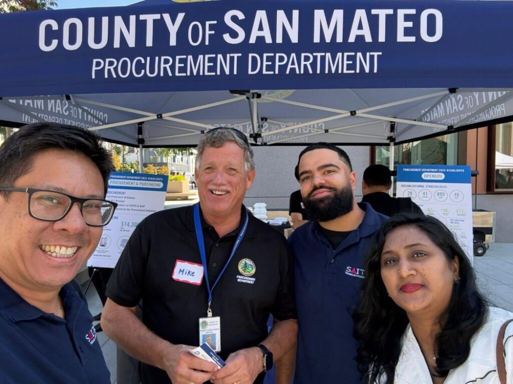 San Mateo Vendor's Fair - Saitech Team