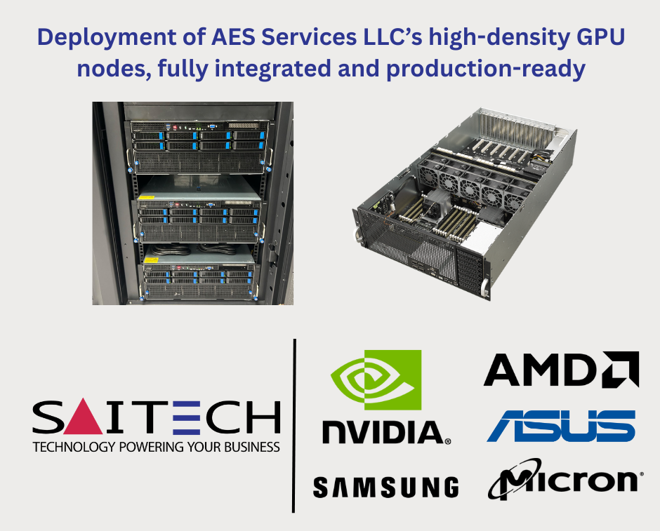 Saitech Inc. Deploys Next-Gen AI GPU Infrastructure for an AI Cloud Services Provider