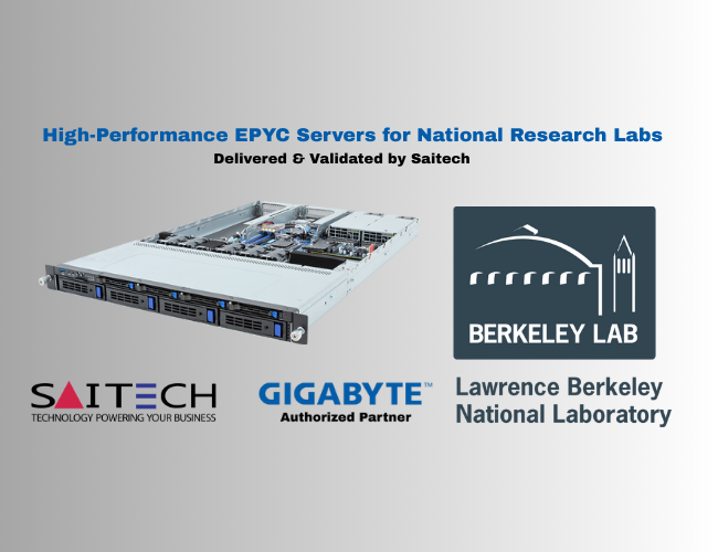 Saitech Delivers High-Performance Gigabyte EPYC Servers for Lawrence Berkeley National Laboratory